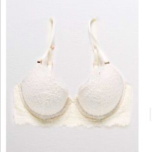 Aerie Power Plunge Push Up Lace Bra 36B